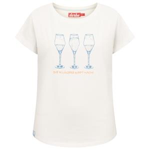 Derbe  Women's S/S Die Klügere - T-shirt, wit