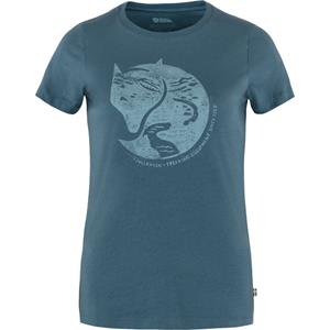 Fjällräven  Women's Arctic Fox Print - T-shirt, blauw