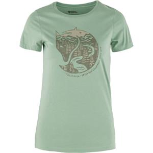 Fjällräven  Women's Arctic Fox Print - T-shirt, groen