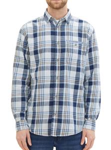 TOM TAILOR Kurzarmshirt washed checked shirt