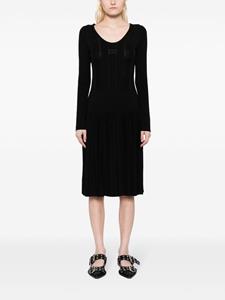 CHANEL Pre-Owned 2005 CC ribbed-knit dress - Zwart