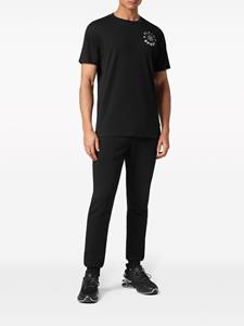 Plein Sport Katoenen T-shirt met logopatch - Zwart