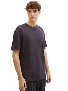TOM TAILOR Denim T-Shirt T-Shirt mit Waffelstruktur