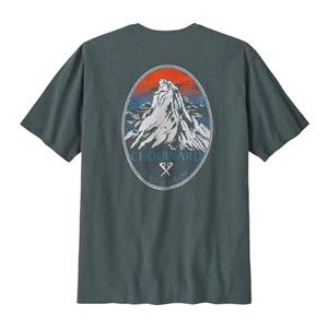 Patagonia  Chouinard Crest Pocket Responsibili-Tee - T-shirt, grijs/blauw