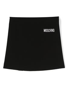 moschinokids Moschino Kids Rok met geborduurd logo - Zwart