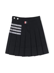 thombrownekids Thom Browne Kids Plooirok met gestreept detail - Blauw