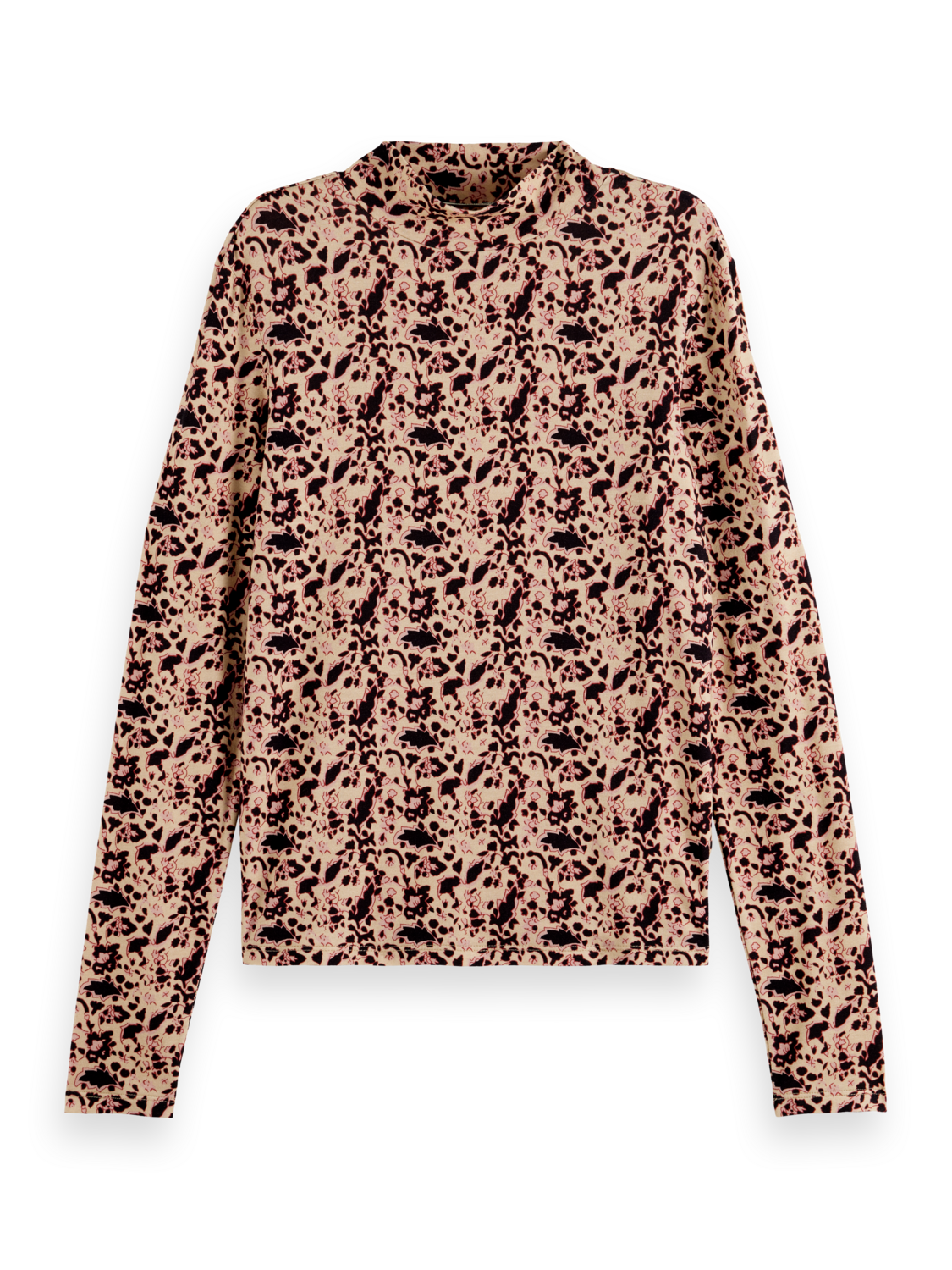 Scotch & Soda 177408 001 scotch&soda longsleeve aop t-shirt block floral