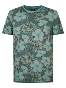 Petrol Industries Heren t-shirt m-1040-tsr629 5179 aqua grey