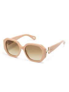 Chloé Eyewear Marcie zonnebril met oversized montuur - Beige