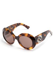 Gucci Eyewear Zonnebril met rond montuur - Bruin