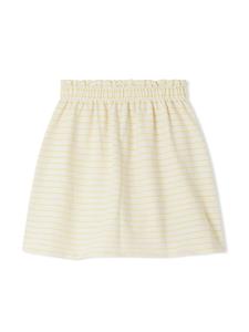 Bonpoint Gestreepte mini-rok - Beige