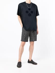 Giorgio Armani T-shirt met logopatch - Zwart