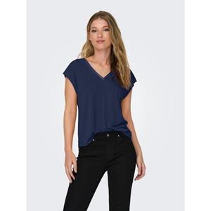 ONLY Kurzarmshirt "ONLFREE LIFE S/S MODAL STITCH TOP JRS", (BEZUG)
