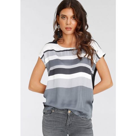 Laura Scott Blusenshirt, in modischem Streifen-Design