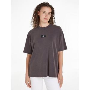Calvin Klein Jeans T-Shirt "WASHED RIB LABEL BOYFRIEND TEE", mit Logomarkenpatch