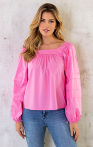 The Musthaves Musthave Strik Blouse Fuchsia