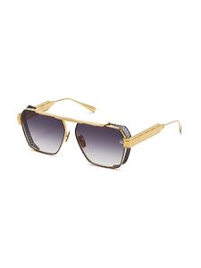 Balmain Eyewear Zonnebril met oversized montuur - Goud