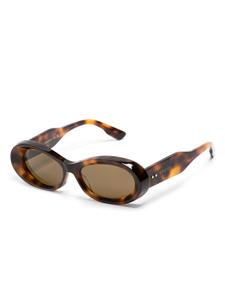 Gucci Eyewear Zonnebril met ovaal montuur - Bruin