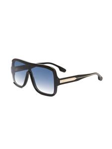 Victoria Beckham Zonnebril met shield montuur verfraaid met studs - Zwart
