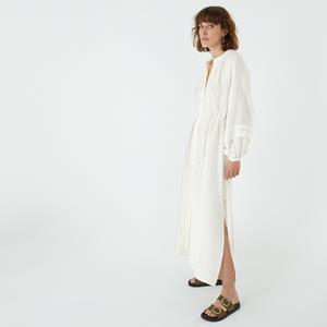 LA REDOUTE COLLECTIONS Wijd uitlopende, lange maxi jurk, lange ballonmouwen