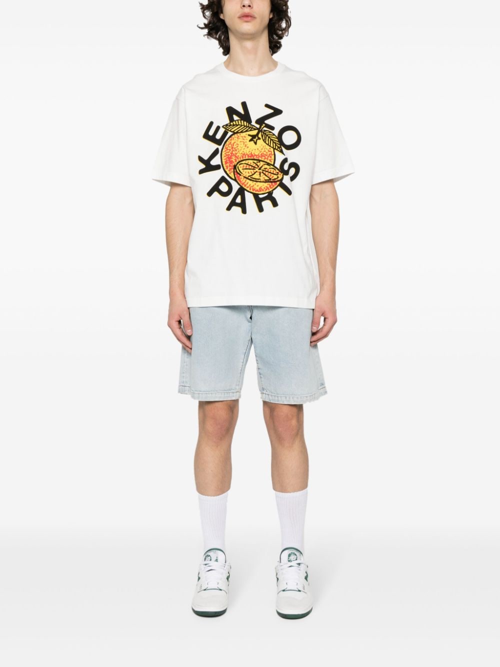 Kenzo logo-print cotton T-shirt - Wit