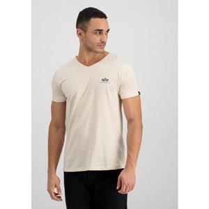 Alpha Industries T-Shirt "ALPHA INDUSTRIES Men - T-Shirts Basic V-Neck T Small Logo"