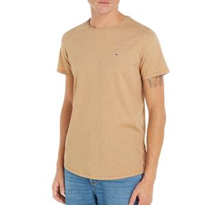 TOMMY JEANS T-shirt TJM SLIM JASPE C NECK met merklabel