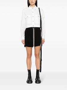 Rick Owens DRKSHDW cut-out cropped shirt - Wit
