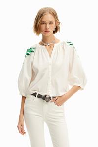Desigual Bianco Polyester Dames Shirt