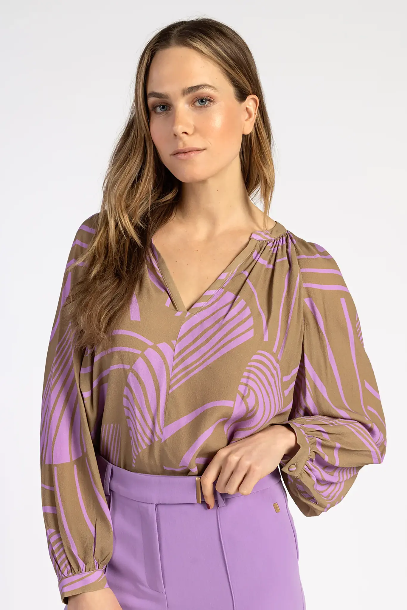Aaiko Alanza print top
