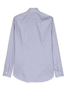 Mazzarelli long-sleeve cotton shirt - Blauw
