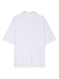 Lanvin bird-appliqué pinstriped shirt - Zwart