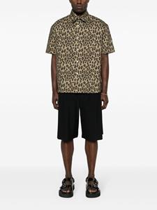 BLUEMARBLE leopard-print short-sleeve shirt - Beige