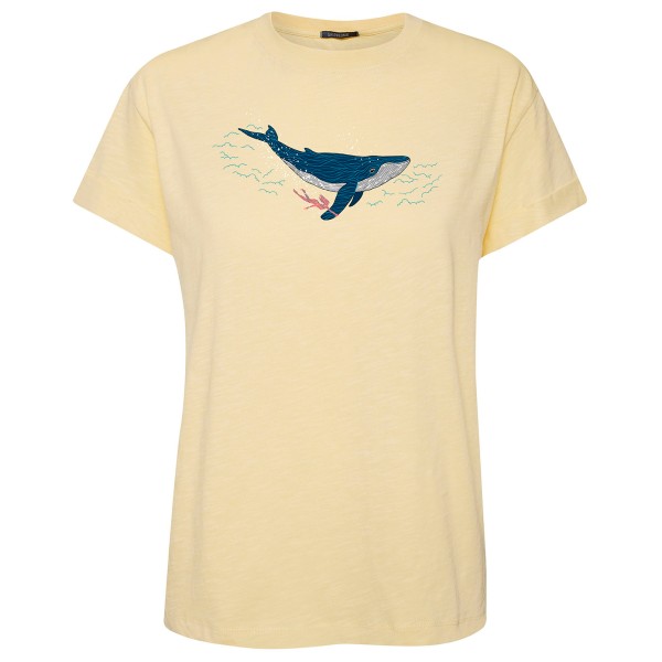 GreenBomb  Women's Animal Whale Dive Stop - T-Shirts - T-shirt, beige