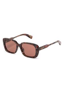 Chloé Eyewear Zonnebril met vierkant montuur - Bruin