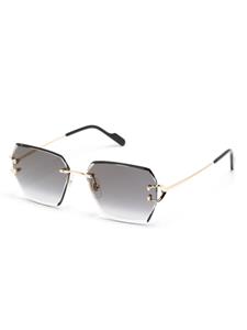 Cartier Eyewear Signature C de Cartier Precious zonnebril met geometrisch montuur - Goud