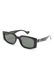 Gucci Eyewear Double G rectangle-frame sunglasses - Zwart