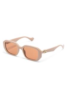 Gucci Eyewear Zonnebril met geometrisch montuur - Beige