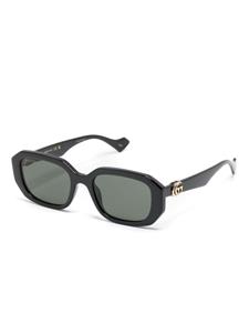 Gucci Eyewear Zonnebril met geometrisch montuur - Zwart