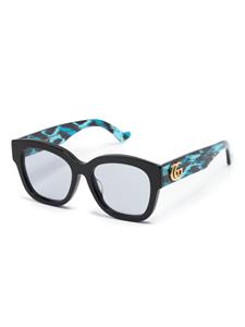Gucci Eyewear Zonnebril met vlindermontuur - Zwart