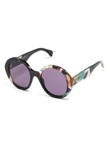 Gucci Eyewear Zonnebril met rond montuur - Zwart
