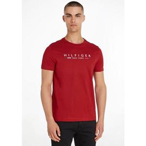 Tommy Hilfiger T-Shirt "HILFIGER NEW YORK TEE", mit Logoschriftzug auf der Brust