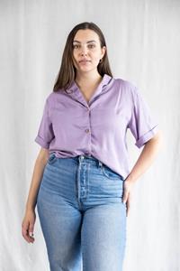 Jyoti Fair Works Damen vegan Bluse Avani Flieder