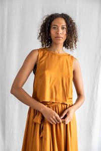 Jyoti Fair Works Damen vegan Top Kiran Kupfer Orange