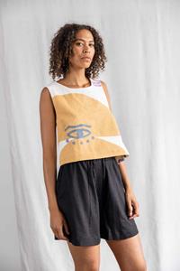 Jyoti Fair Works Damen vegan Oben Pallavi Blockprint