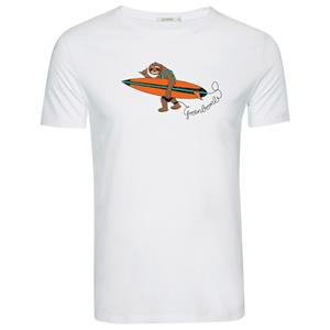 GreenBomb  Animal Sloth Surf Guide - T-Shirts - T-shirt, wit