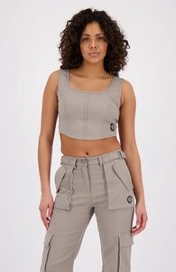 Black Bananas Zip corset top
