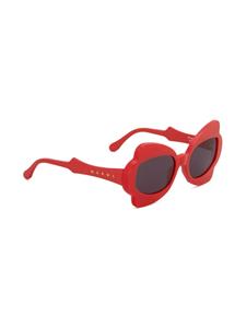 Marni Zonnebril met oversized montuur - Rood
