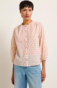 LANIUS Damen vegan Bluse Polka Dots Rosa