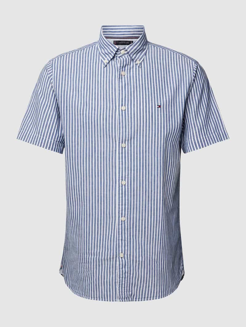 Tommy Hilfiger Kurzarmhemd "W-CO/LI CLASSIC STP RF SHIRT", fein gestreift